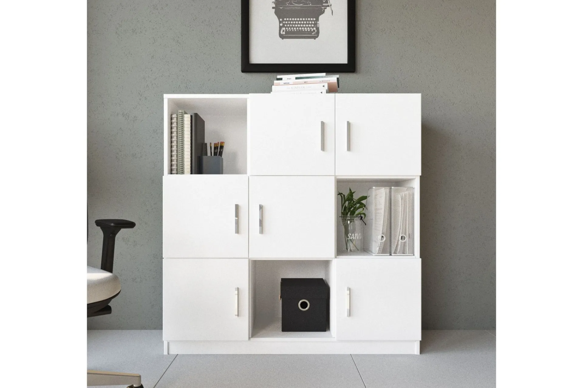 Oppbevaringsskap|Skap-Celtigar Highboard 38x120 cm Hvit