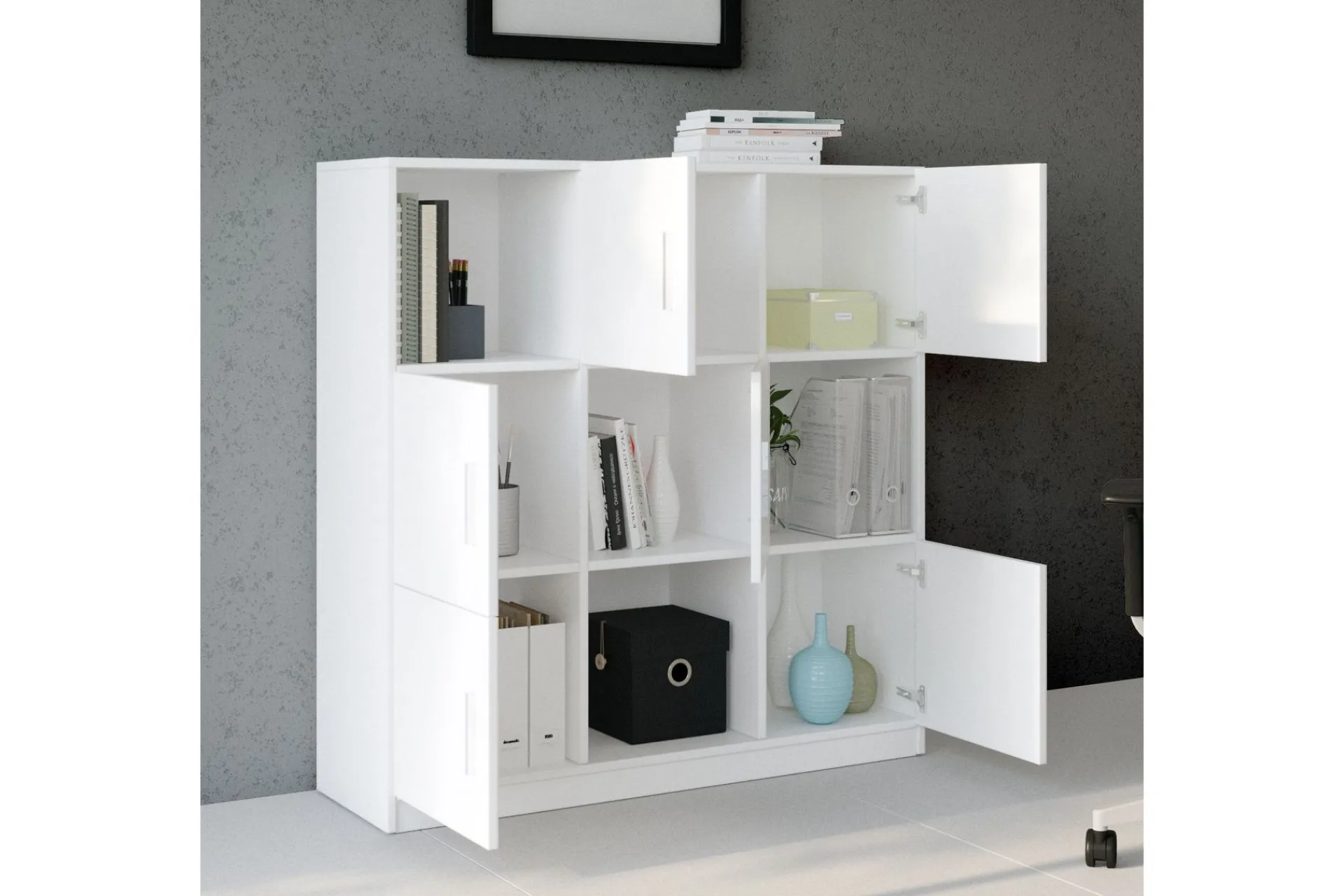 Oppbevaringsskap|Skap-Celtigar Highboard 38x120 cm Hvit