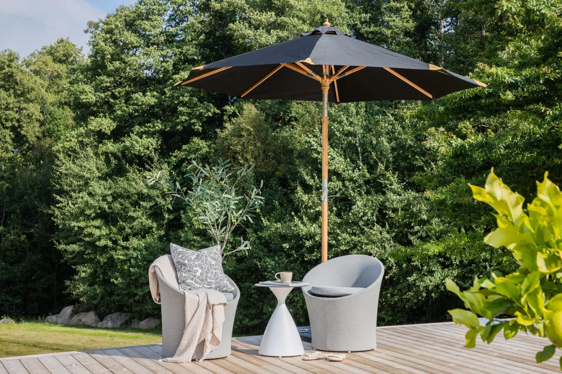 Venture Home Parasoller-Cerox Parasoll 270 cm Svart