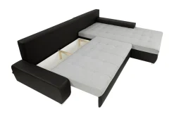 Sofa Med Sjeselong-Cerys Sofa med Divan 3-seter Hvit