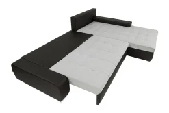 Sofa Med Sjeselong-Cerys Sofa med Divan 3-seter Hvit