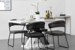Scandinavian Choice Spisebord & Kjøkkenbord-Cesi Spisebord 140 cm Svart,Hvit