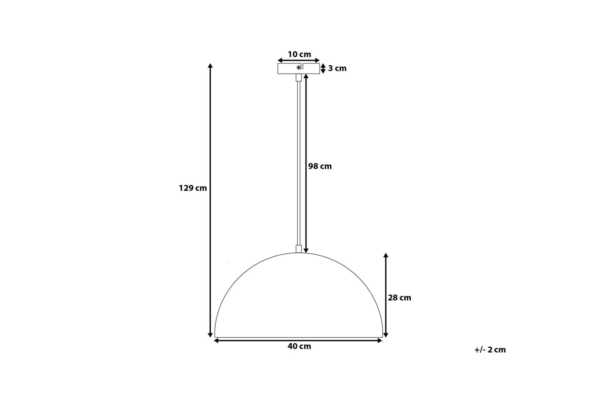 Kjøkkenlampe|Taklampe-Cetina Taklampe 40 cm Hvit