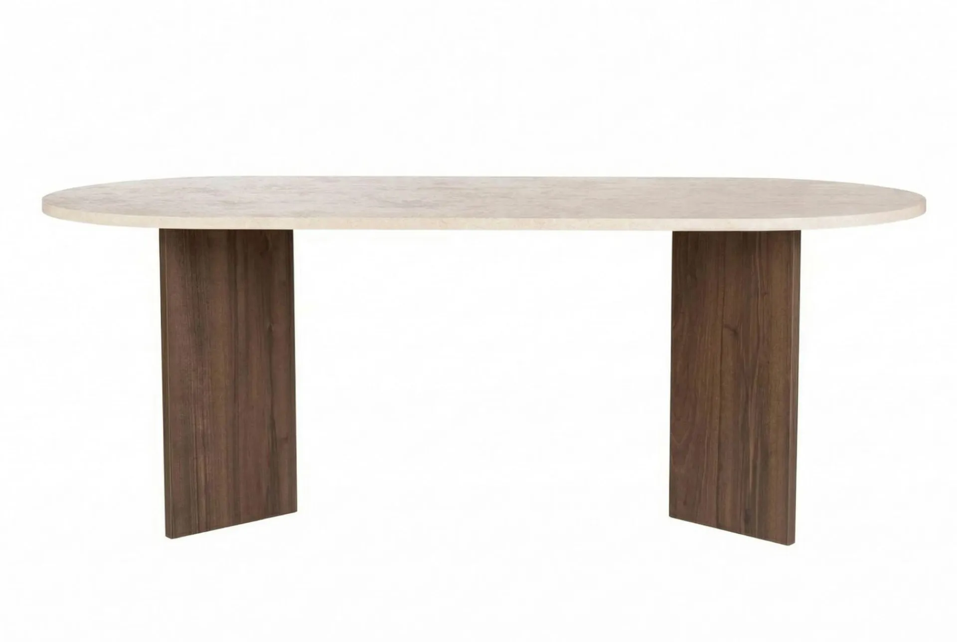Spisebord & Kjøkkenbord-Ceylin Spisebord 200x75x90 cm Travertine Walnut
