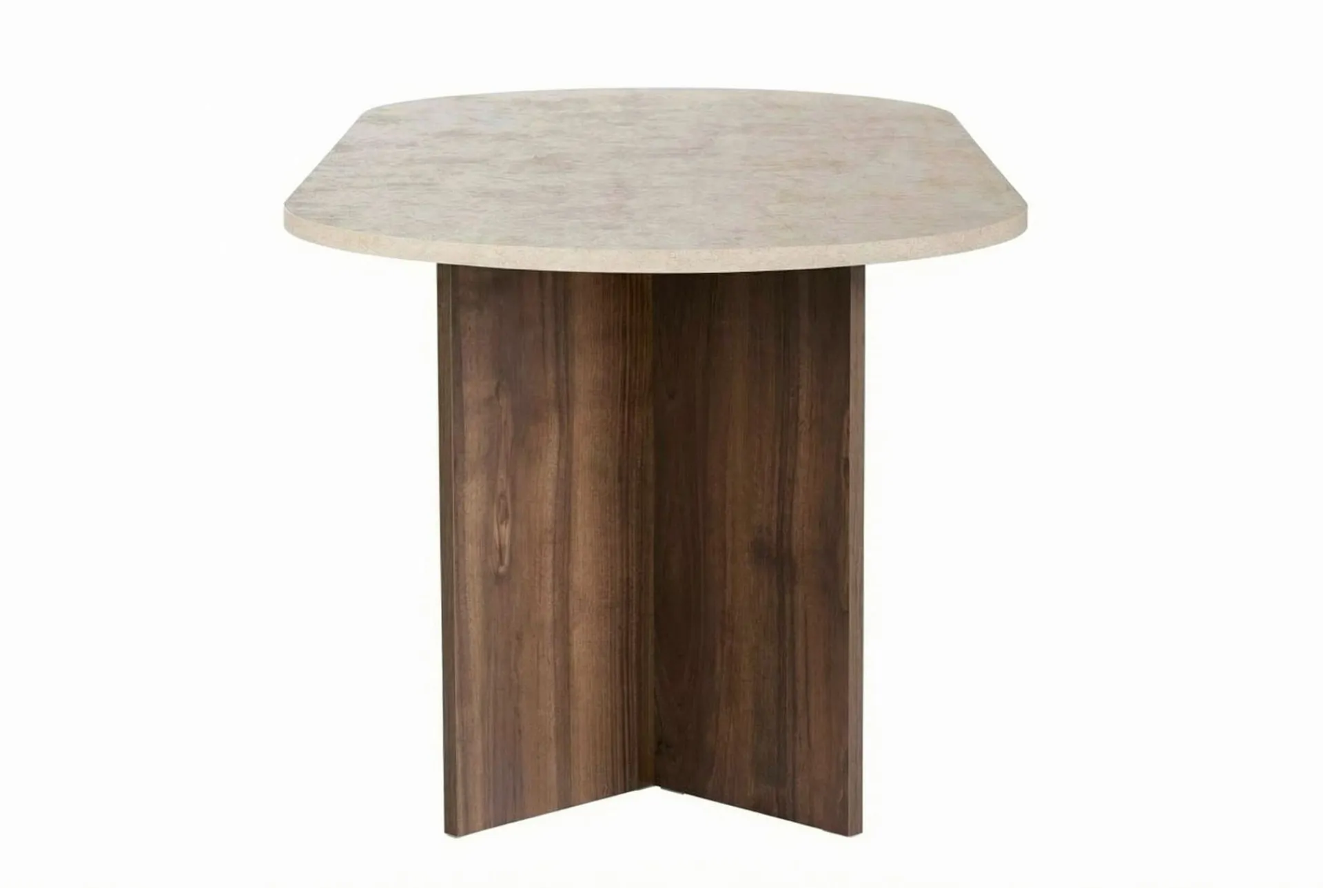 Spisebord & Kjøkkenbord-Ceylin Spisebord 200x75x90 cm Travertine Walnut