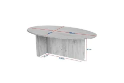 Sofabord-Ceyra Sofabord 120 cm Valnöt