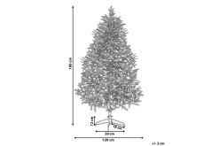Julepynt & Juledekorasjon-Chaker Juletre 180 cm Hvit
