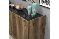 Gangbord|Avlastningsbord-Challur Konsollbord 180 cm Tre/Natur,Svart,Mørkebrun