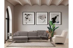 Sofa Med Sjeselong-Chandara Sofa med Divan 5-seter Grey