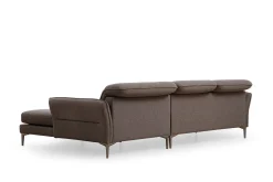 Sofa Med Sjeselong-Chandara Sofa med Divan 3-seter Grey