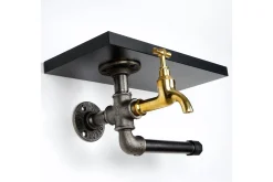 Baderom-Chandina Toalettpapirholder 30x17 cm Svart
