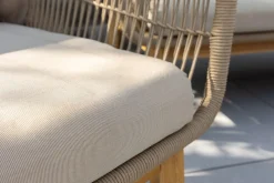 Venture Home Veranda & Terrasse|Loungesett-Chania sofagruppe 2-seters sofa + 2 lenestoler med bord utendørs Brun