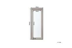 Veggspeil|Helkroppsspeil-Chatain Speil 50 cm Sølv