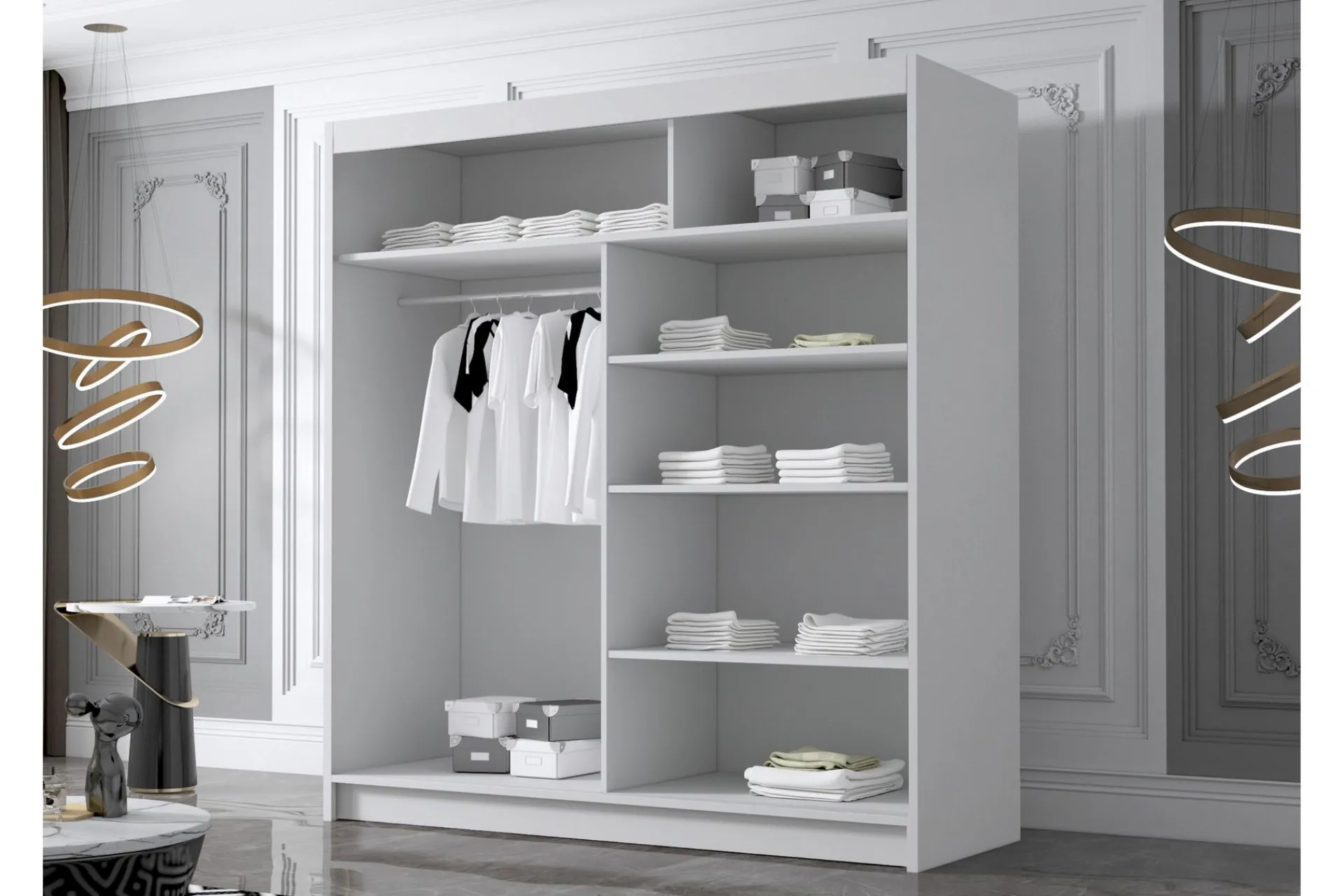 Chavez Garderobe med Speil 180x215 cm