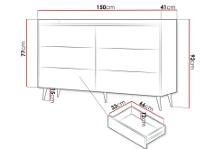 Kommode|Gangoppbevaring-Chiku Kommode 150 cm Beige