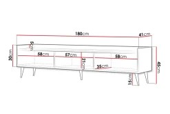 Chiku TV-benk 180 cm