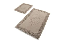 Baderomsmatte|Baderomsmatte-Chilai Home Badematte Sett med 2 Beige