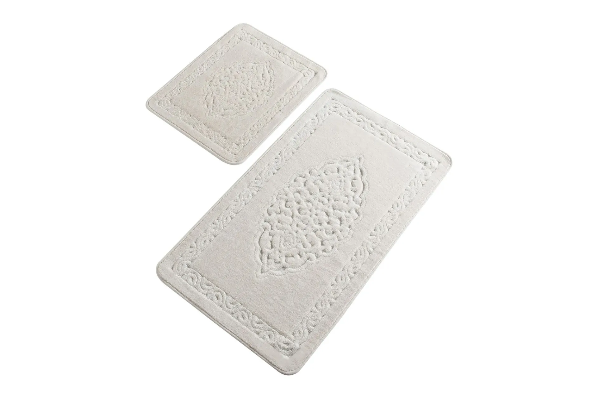 Baderomsmatte|Baderomsmatte-Chilai Home Badematte Sett med 2 Beige/Grå/Hvit