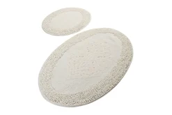 Baderomsmatte|Baderomsmatte-Chilai Home Badematte Sett med 2 Beige