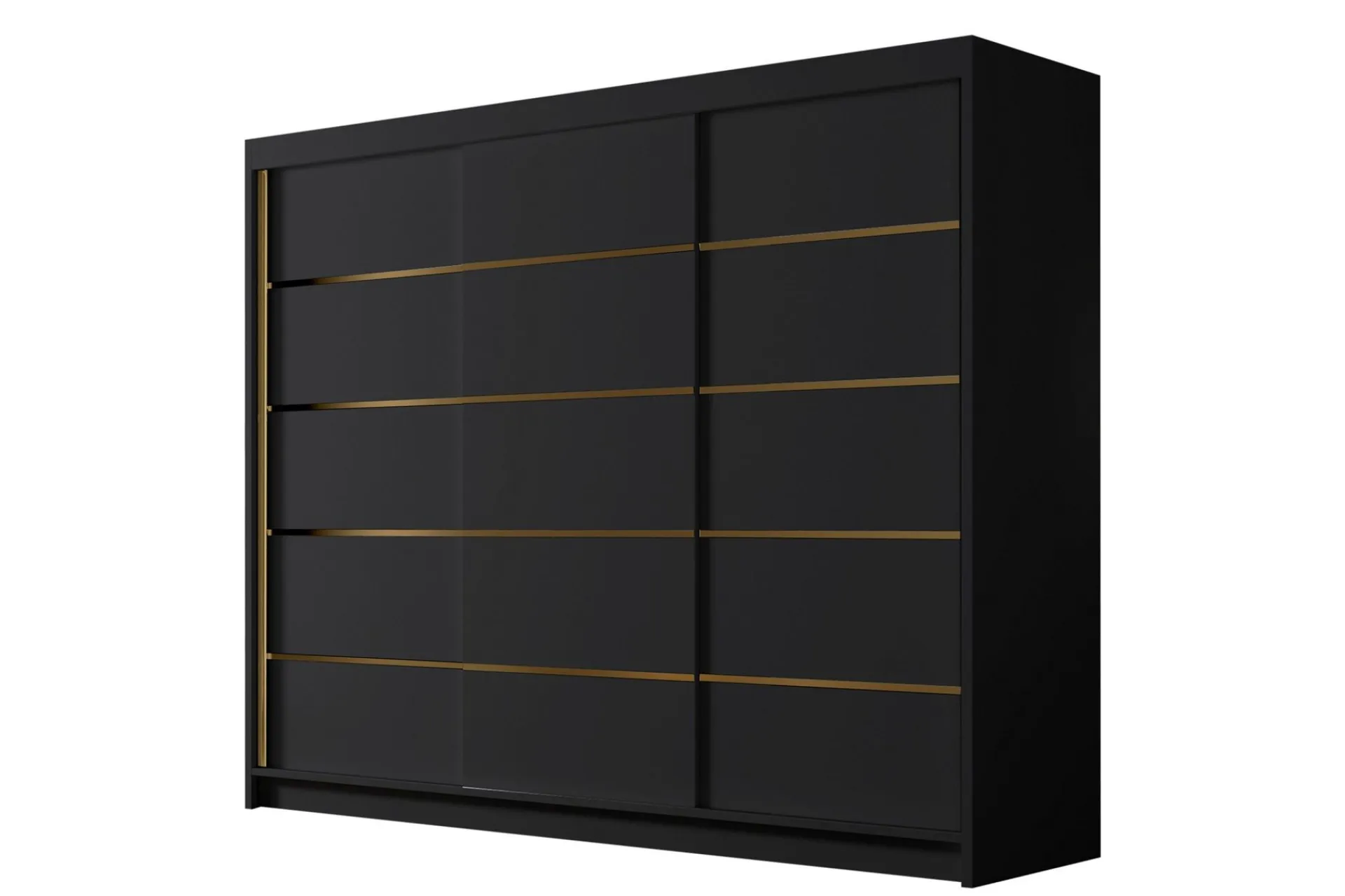 Vegghengt Oppbevaring|Knaggerekke-Cinerea Garderobe 250x215 cm Svart