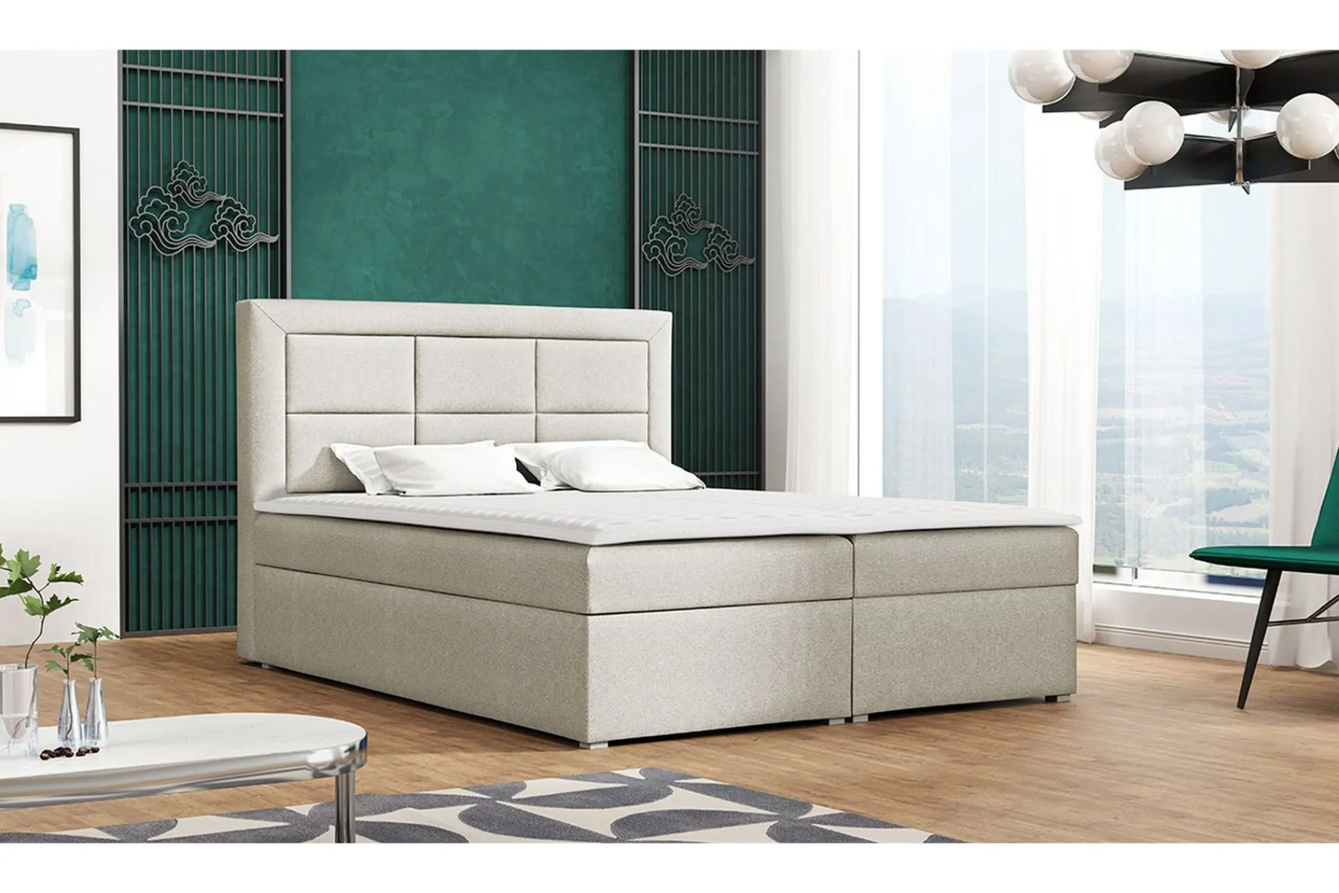 Kontinentalsenger|Seng Med Oppbevaring-Clasic Box Kontinentalseng 140x215 cm Zostera 5