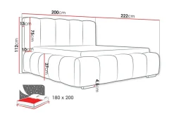 Cleaton Sengeramme 180x200 cm