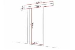 Dører & Porter-Clonmore Highboard White Hvit