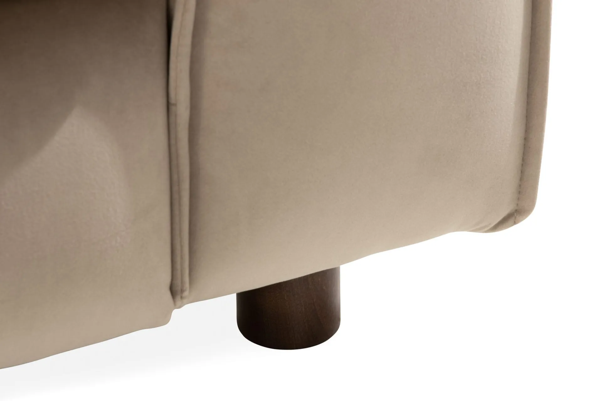 2 Seter Sofa-Cloudia Fløyelssofa 2-seters Beige