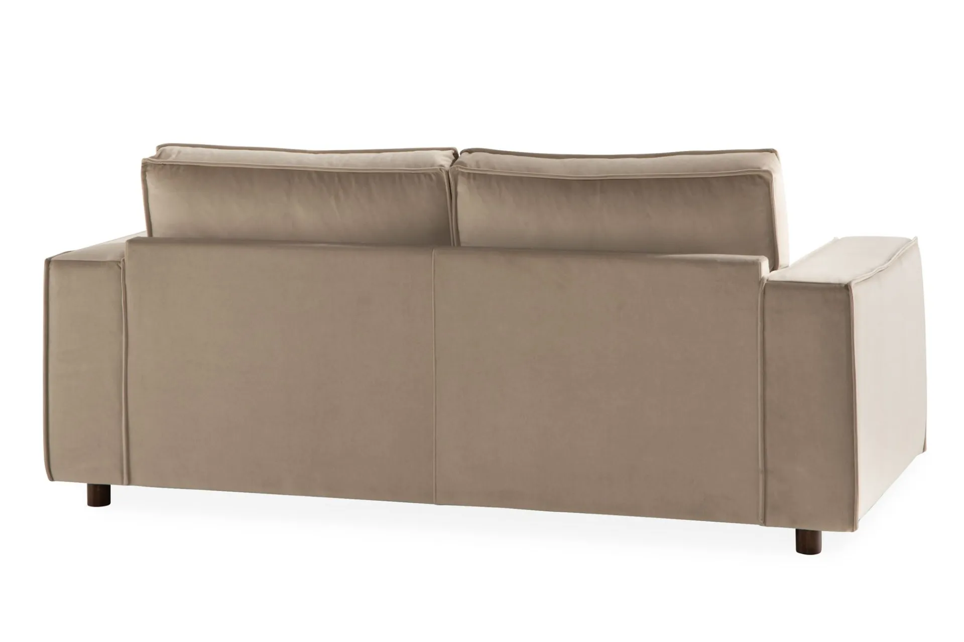 2 Seter Sofa-Cloudia Fløyelssofa 2-seters Beige