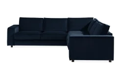 Hjørnesofa-Cloudia Hjørnesofa Fløyel Blå