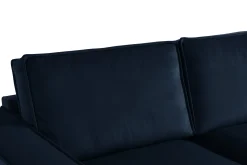 Hjørnesofa-Cloudia Hjørnesofa Fløyel Blå