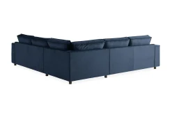 Hjørnesofa-Cloudia Hjørnesofa Fløyel Blå