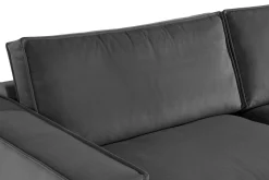 Hjørnesofa-Cloudia Hjørnesofa Large Fløyel Grey