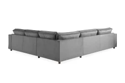 Hjørnesofa-Cloudia Hjørnesofa Large Fløyel Grey