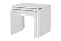 Avlastningsbord-Coffee Table høyglans Hvit