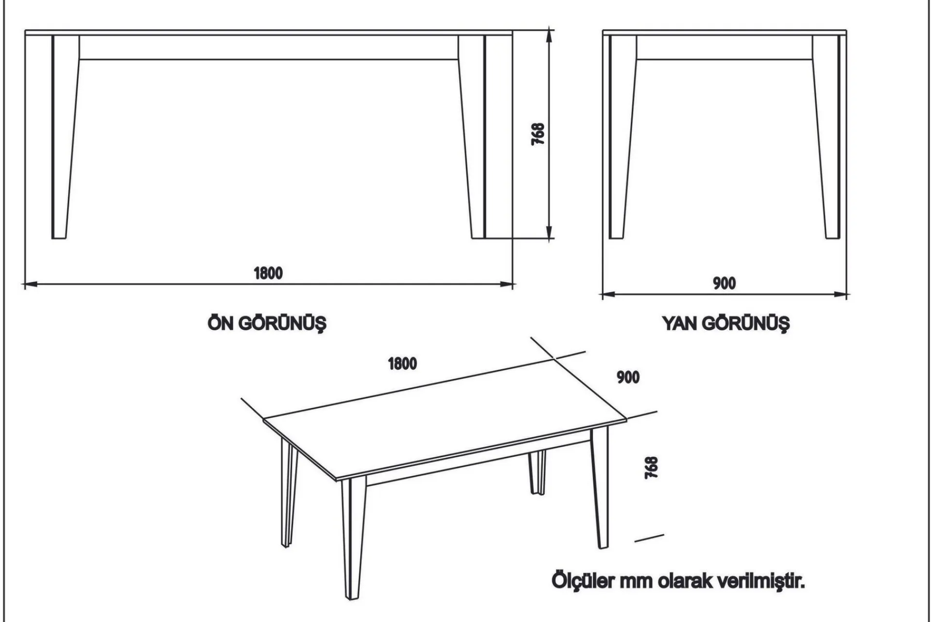 Spisebord & Kjøkkenbord-Cofield Spisebord 180 cm Svart