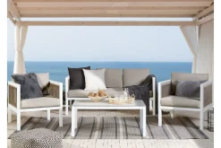 Veranda & Terrasse|Loungesett-Columbero Loungegruppe 5-seter Hvit