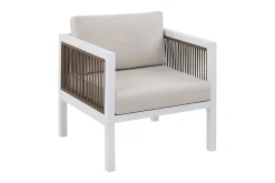 Veranda & Terrasse|Loungesett-Columbero Loungegruppe 5-seter Hvit