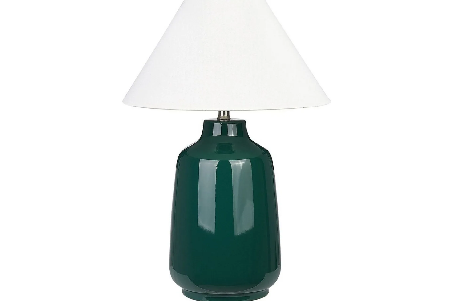 Nattbordslampe|Bordlampe-Columbrete Bordlampe 57 cm E27 Mørkegrønn,Hvit