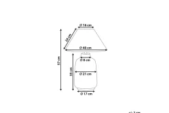 Nattbordslampe|Bordlampe-Columbrete Bordlampe 57 cm E27 Mørkegrønn,Hvit