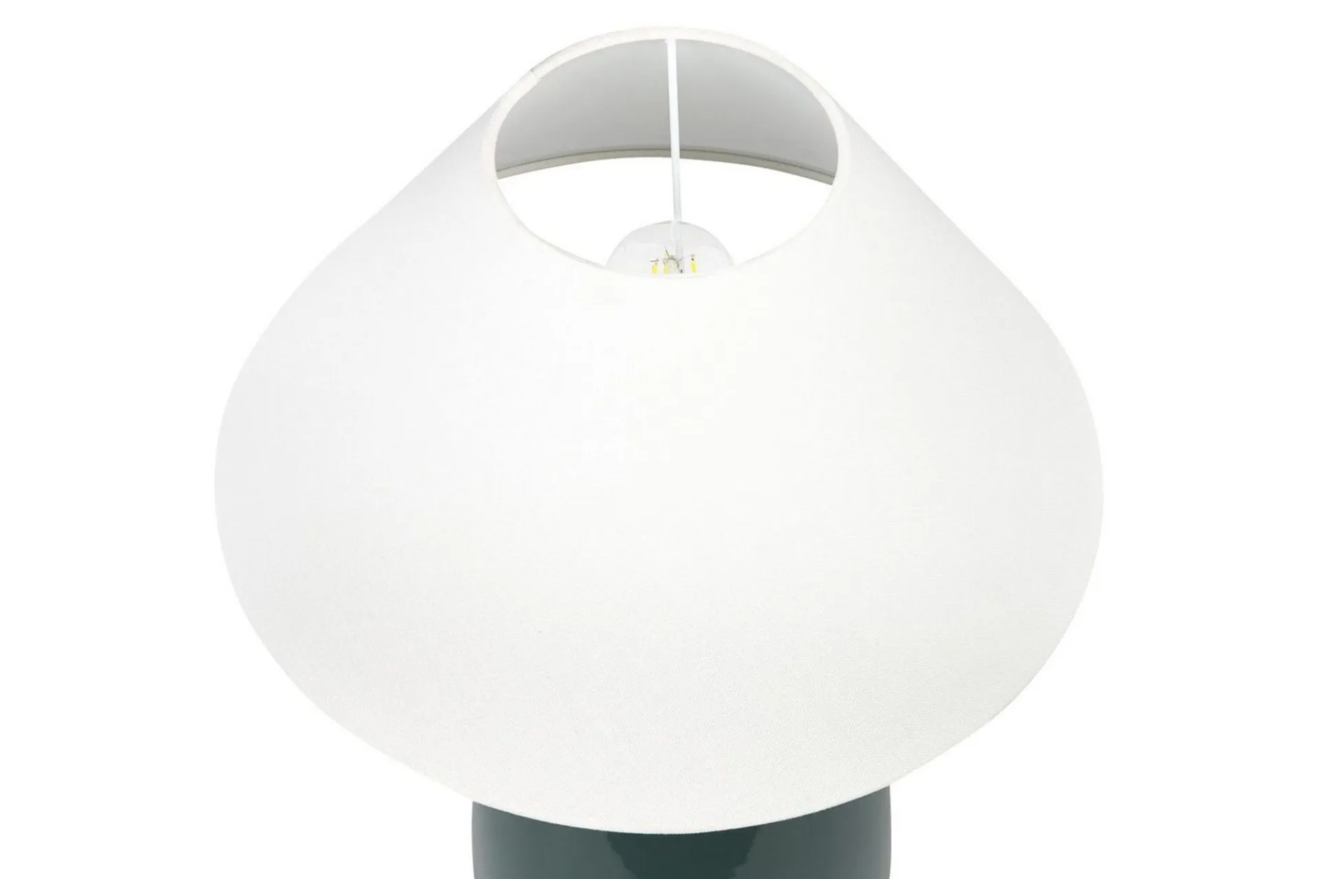 Nattbordslampe|Bordlampe-Columbrete Bordlampe 57 cm E27 Mørkegrønn,Hvit