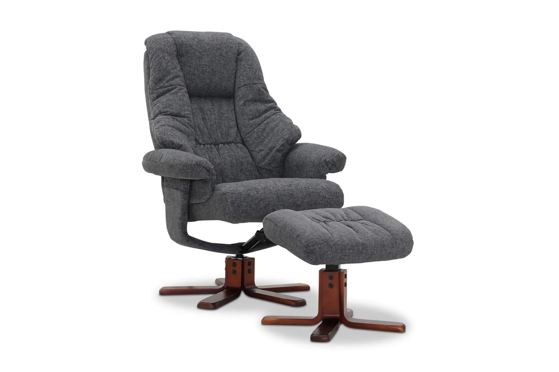 Scandinavian Choice Lenestoler-Comfy Lenestol med Snurr Tekstil Grey
