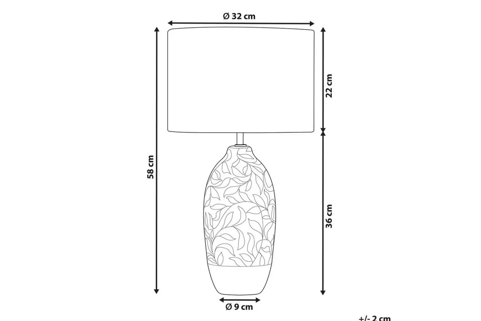 Cominai Bordlampe 58 cm E27