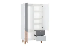 VOX Kommode Barnerom|Skap Barnerom-Concept Garderobe Hvit / Grå / Rosa Mørkegrå