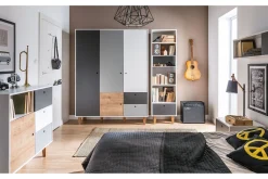 VOX Garderobeskap Barn|Oppbevaring Barnerom-Concept Garderobe Hvit / / Natur Mørkegrå