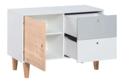 VOX Concept Kommode Hvit / Grå / Rosa