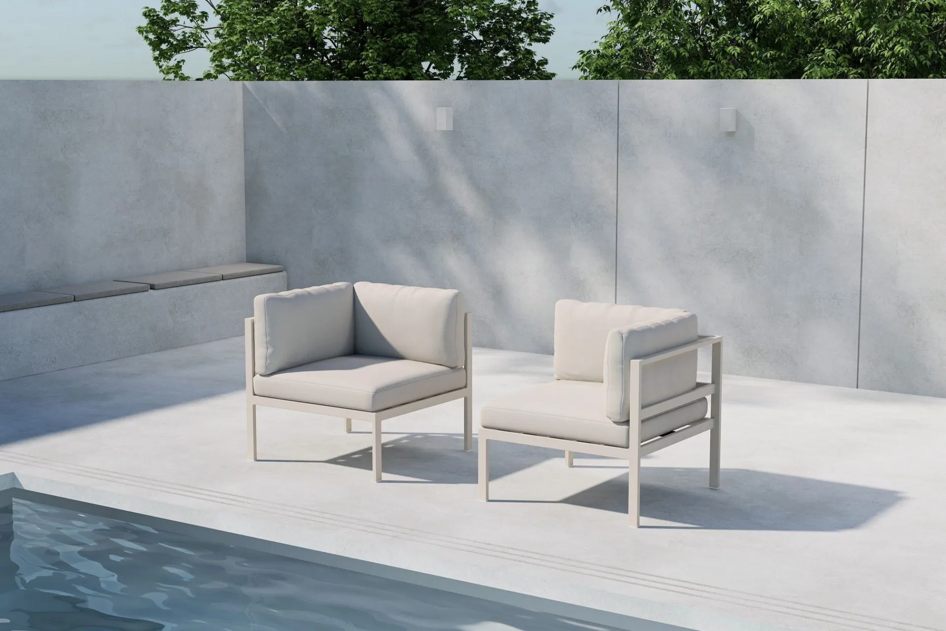 Venture Home Moduler|Moduler-Copacabana Hjørnemodul Utendørs Beige