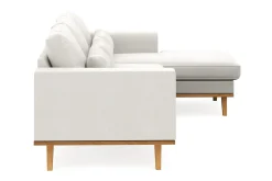 Scandinavian Choice Copenhagen Compact 3-seters Vendbar L-formet Divansofa i Stoff