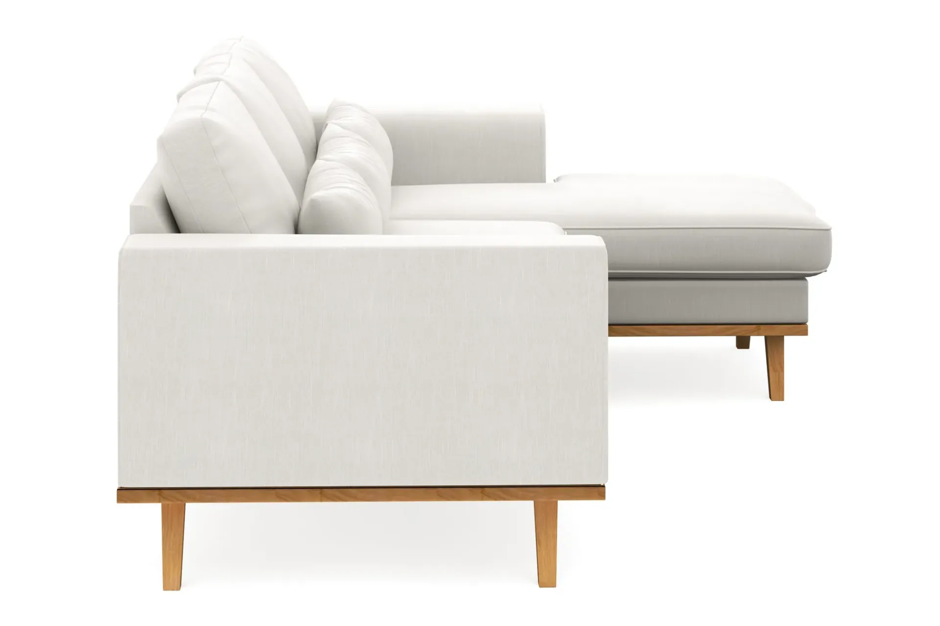 Scandinavian Choice Copenhagen Compact 3-seters Vendbar L-formet Divansofa i Stoff