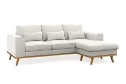Scandinavian Choice Copenhagen Compact 3-seters Vendbar L-formet Divansofa i Stoff